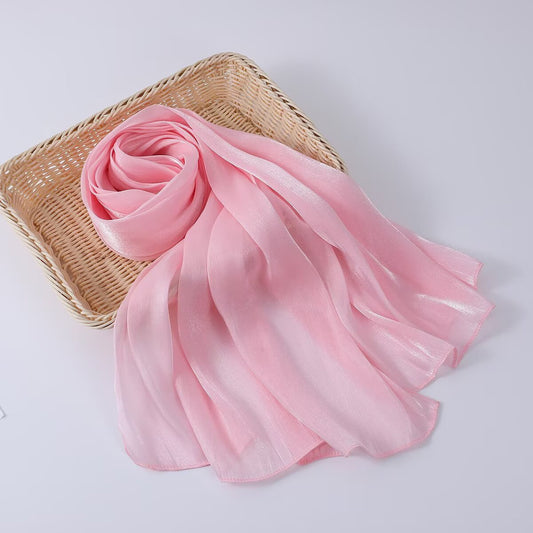 Organza Silk - bubble Gum