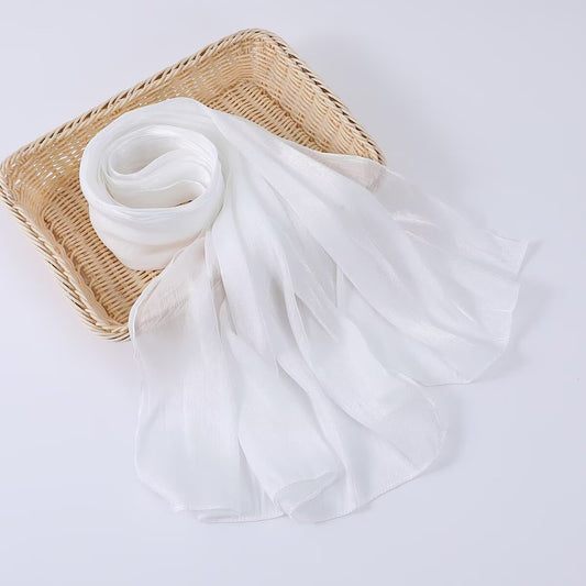 Organza Silk - White